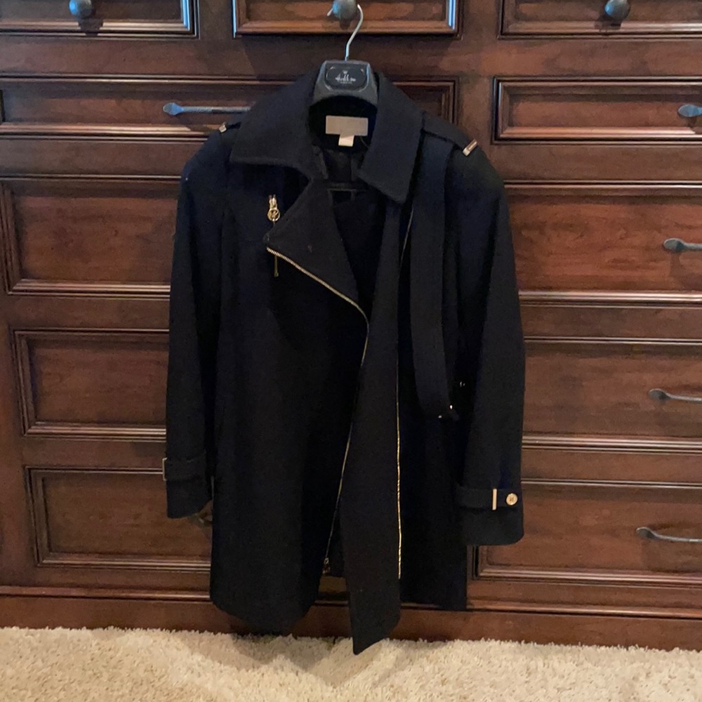 Black wool coat
